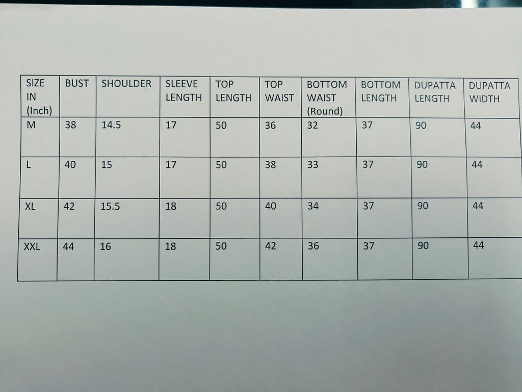 Size Guide Size Guide