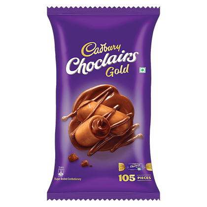 Cadbury Choclairs Gold Candy, 577.5 G (105 Candies)