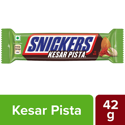 Snickers Kesar Pista Chocolate Bar, 42 G