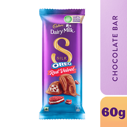 Cadbury Dairy Milk Silk Oreo Red Velvet, 60 G