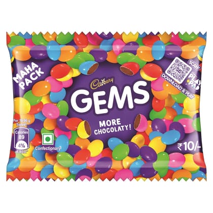Cadbury Gems Chocolate, 17.4 G