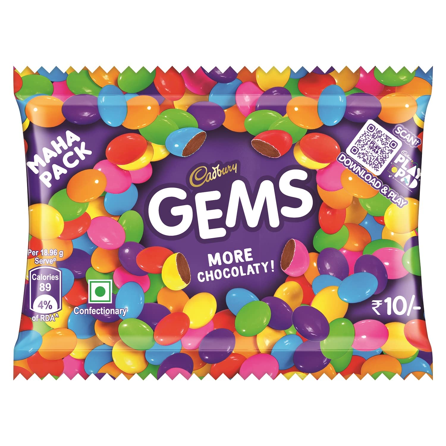 Cadbury Gems Chocolate, 17.4 G