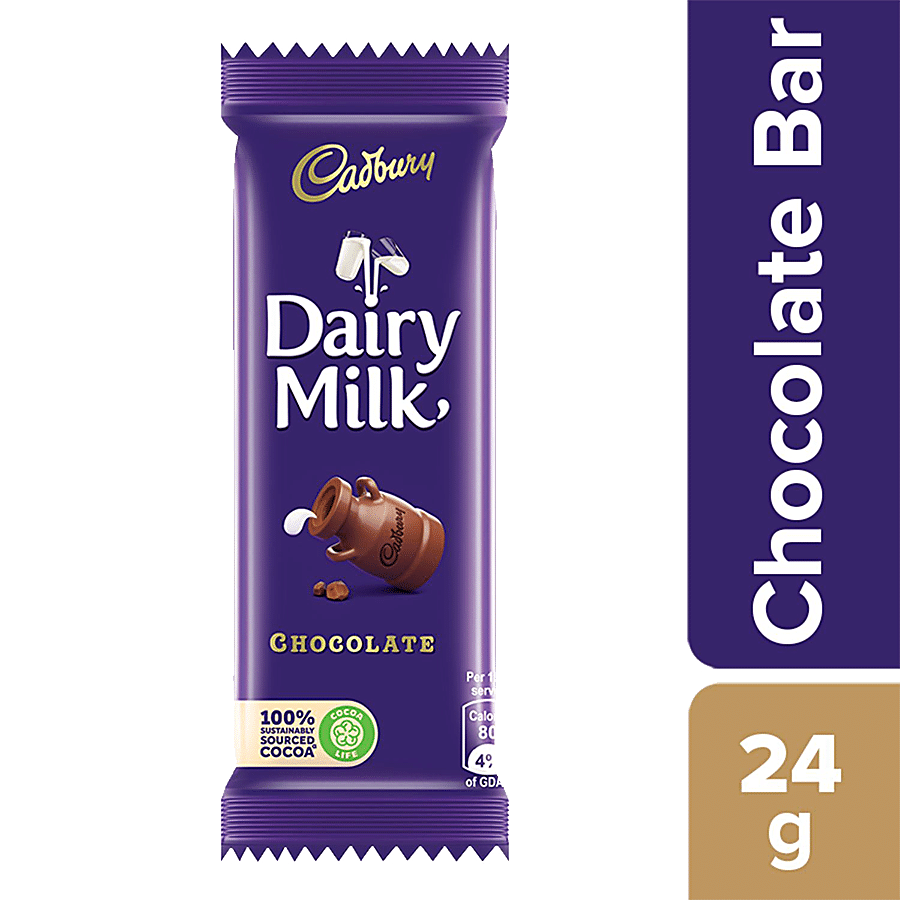 Cadbury Dairy Milk Chocolate Bar, 24 G Pouch