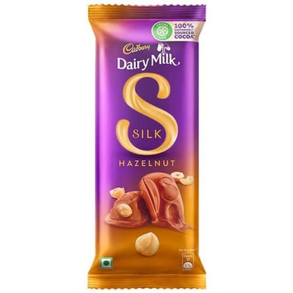 Cadbury Dairy Milk Silk Dairy Milk Silk, Hazelnut Chocolate Bar, 143 G Cadbury Dairy Milk Silk Dairy Milk Silk, Hazelnut Chocolate Bar, 143 G