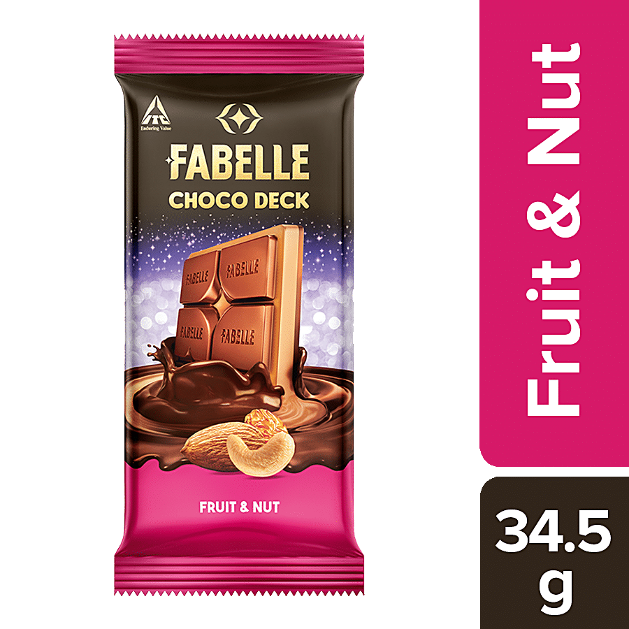 Fabelle Chocolates Choco Deck, Fruit & Nut, 34.5 G