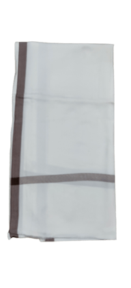 Lafabriqueind Men's Woolen White Lohi/Shawl with Elegant Big Border in Large Size - Pack of 1