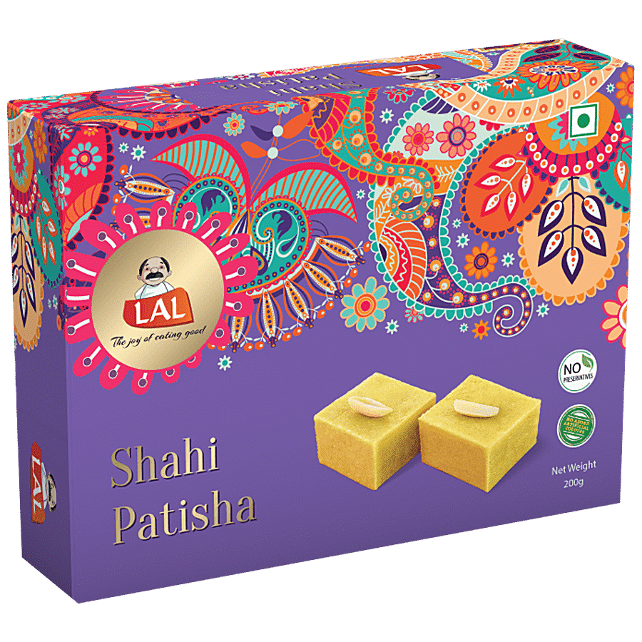 Lal Shahi Patisha, Indian Sweet, No Preservatives, 200 G