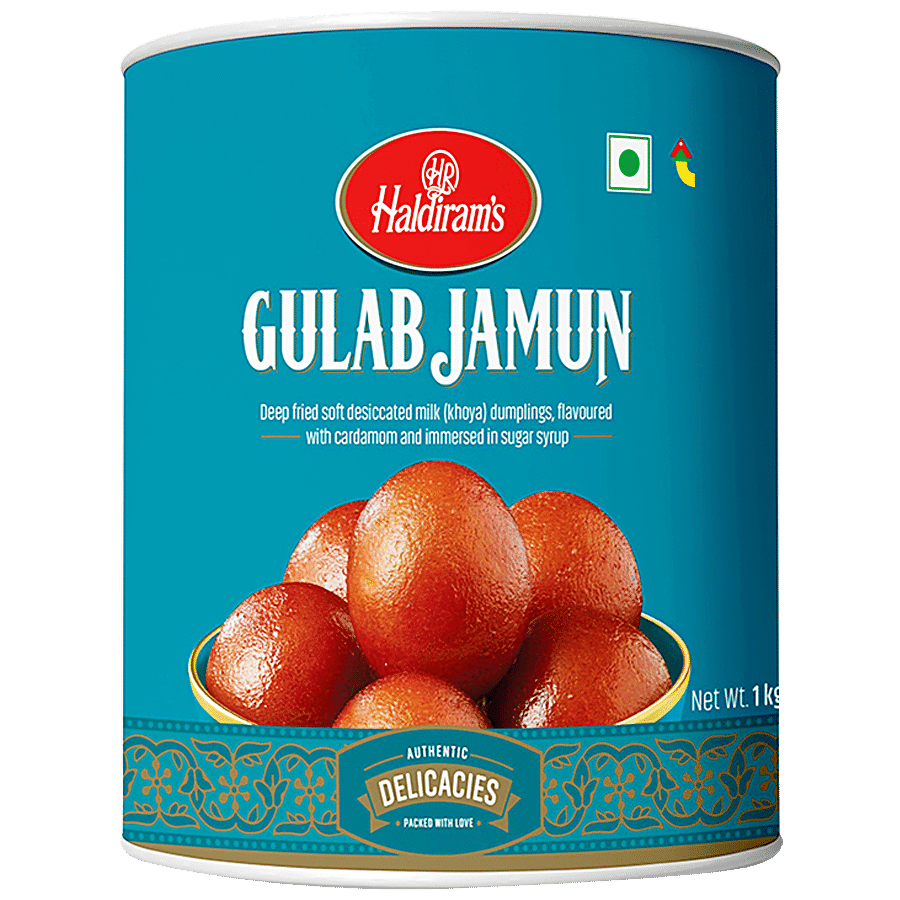Haldiram's Sweets, Gulab Jamun, 1 Kg Pouch