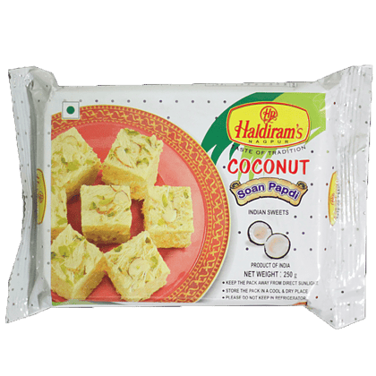 Haldiram's Soan Papdi, Coconut, 250 G Pouch Haldiram's Soan Papdi, Coconut, 250 G Pouch