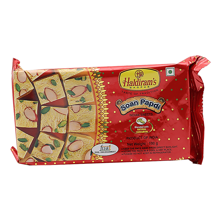Haldiram's Soan Papdi, 100 G Carton