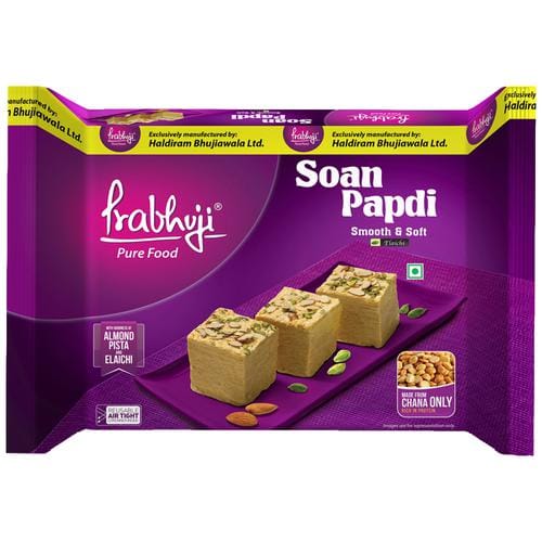 Prabhuji Pure Food Soan Papdi, Elaichi, 200 G