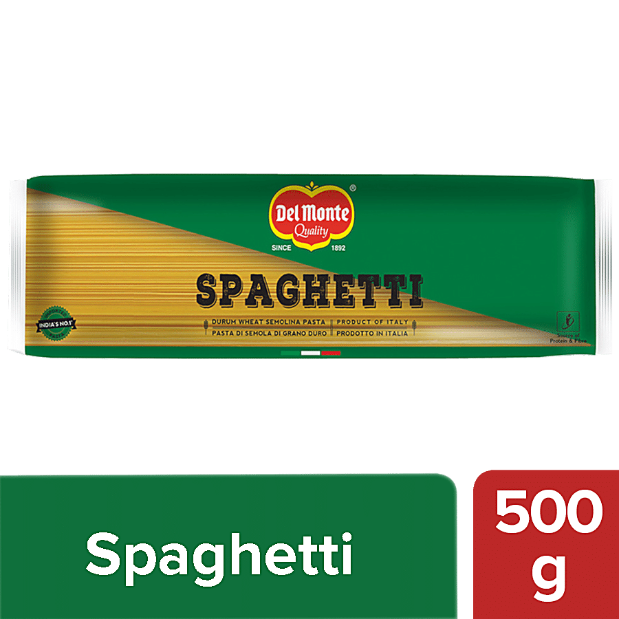 Del Monte Durum Wheat Pasta, Spaghetti, 500 G