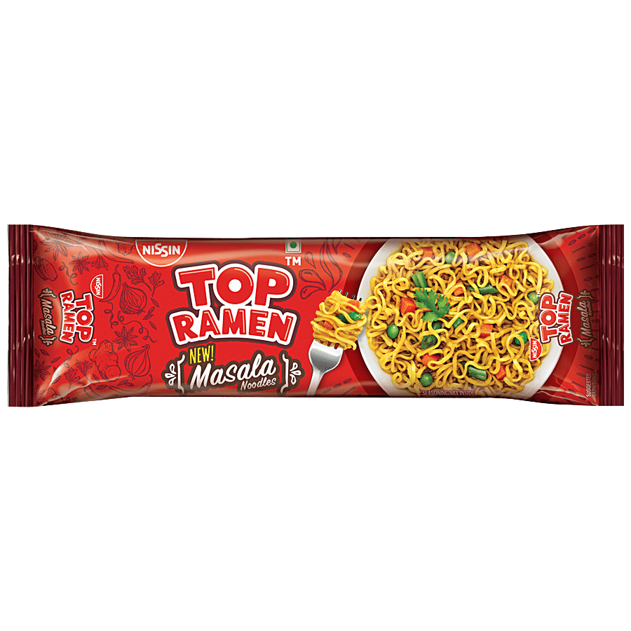 Top Ramen Masala Instant Noodles, 360 G Pouch