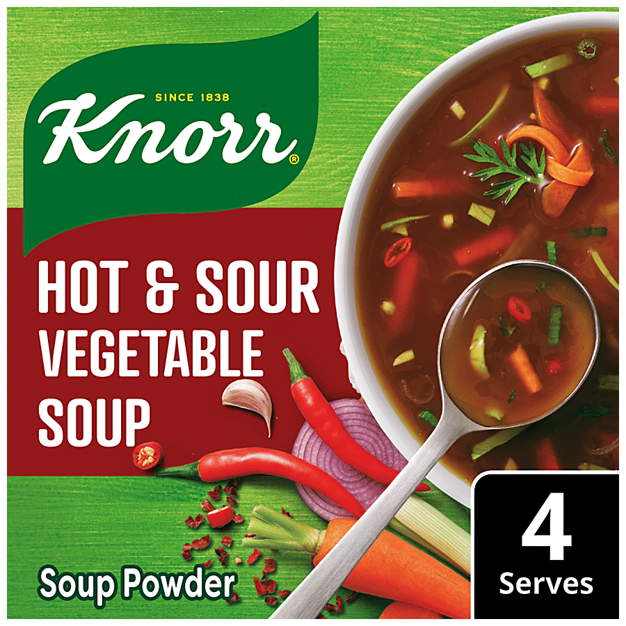Knorr Chinese Hot & Sour Soup, 100% Real Vegetables, No Added Preservatives, 41 G