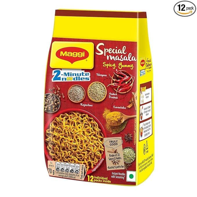 Nestle Maggi 2, Minutes Noodles Special Masala Spicy Yummy, 70G
