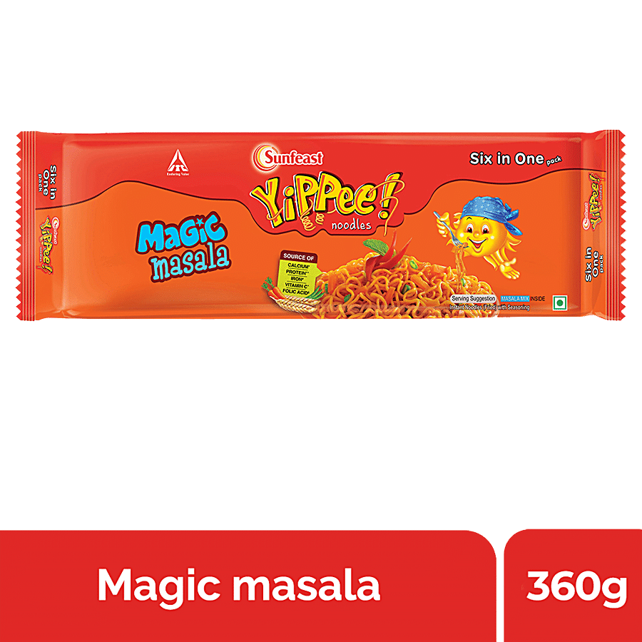 Sunfeast Yippee! Magic Masala Instant Noodles, 360 G Pouch