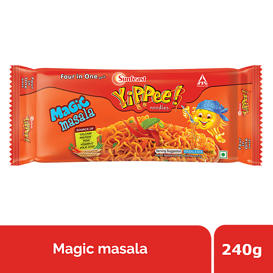 Sunfeast Yippee! Magic Masala Instant Noodles, 240 G Pouch