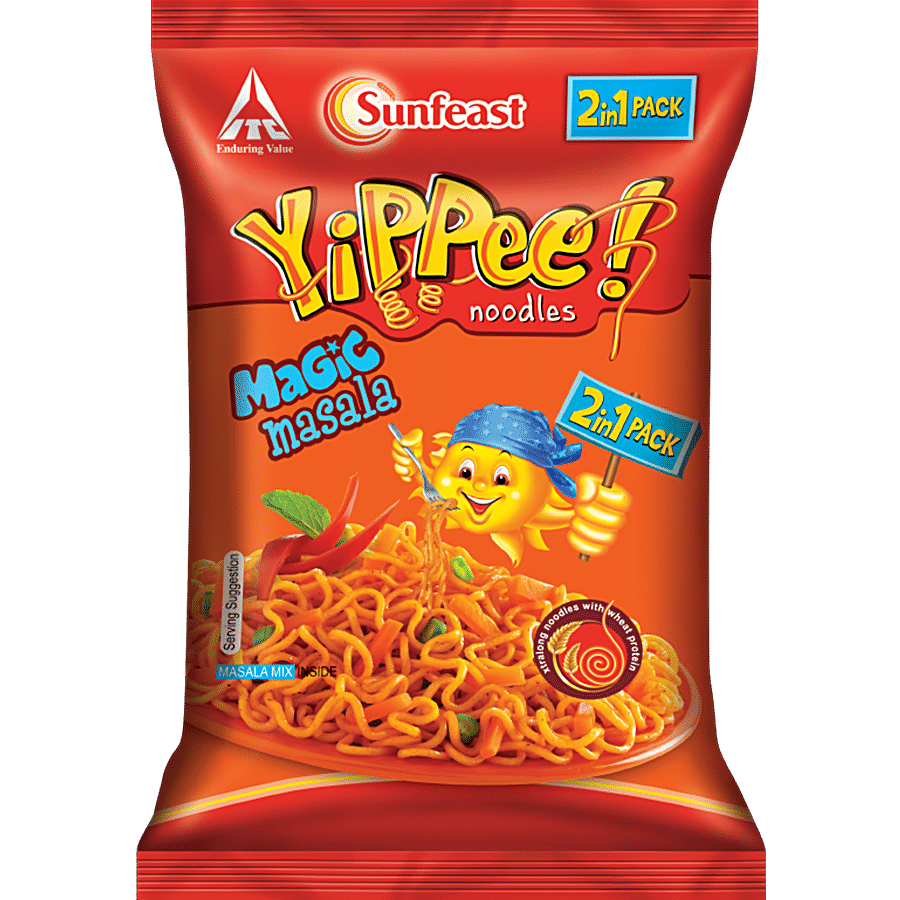 Sunfeast Yippee! Instant Noodles, Magic Masala, 120 G