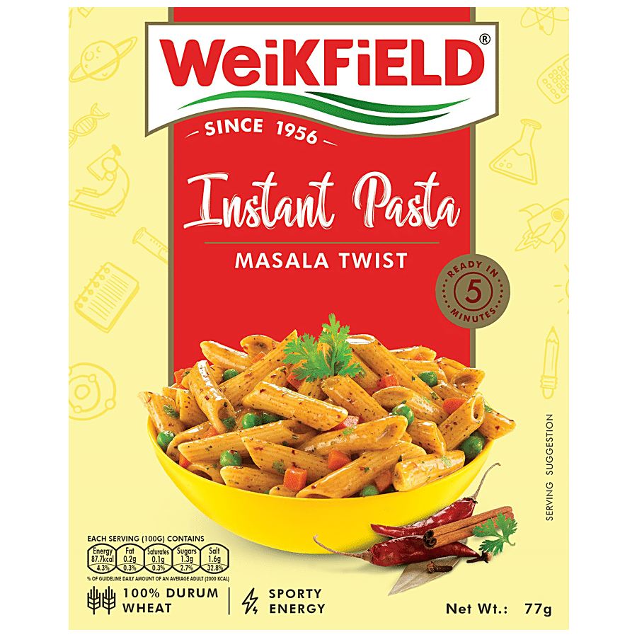 Weikfield Instant Pasta, Masala Twist, 77 G