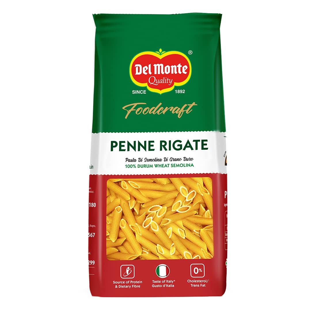 Del Monte Foodcraft Penne Pasta, 100% Durum Wheat Semolina, 1Kg