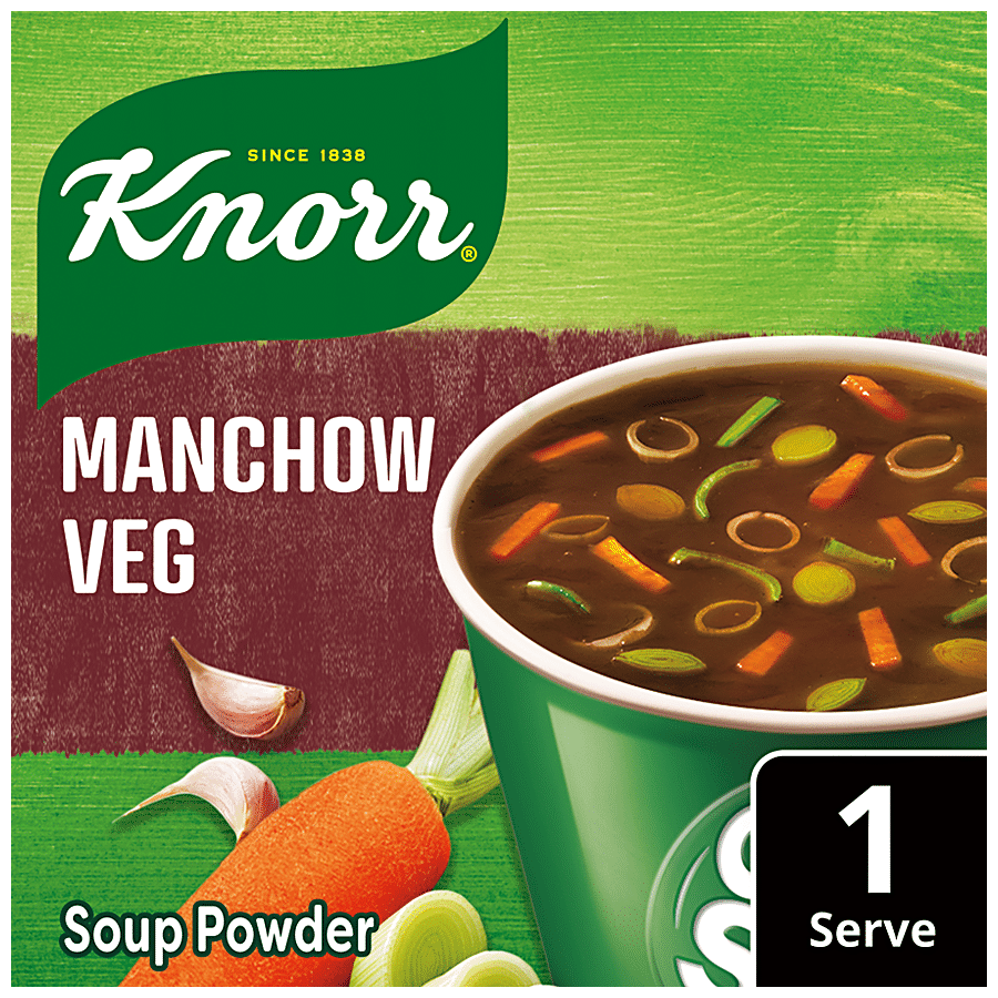 Knorr Manchow Cup A Soup, Real Vegetables, No Added Preservatives, 11G