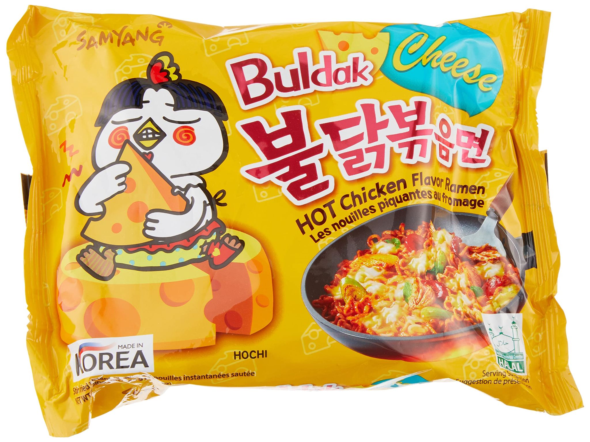 Samyang Hot Chicken Ramen Cheese Noodles, 140 Gramssingle Pack