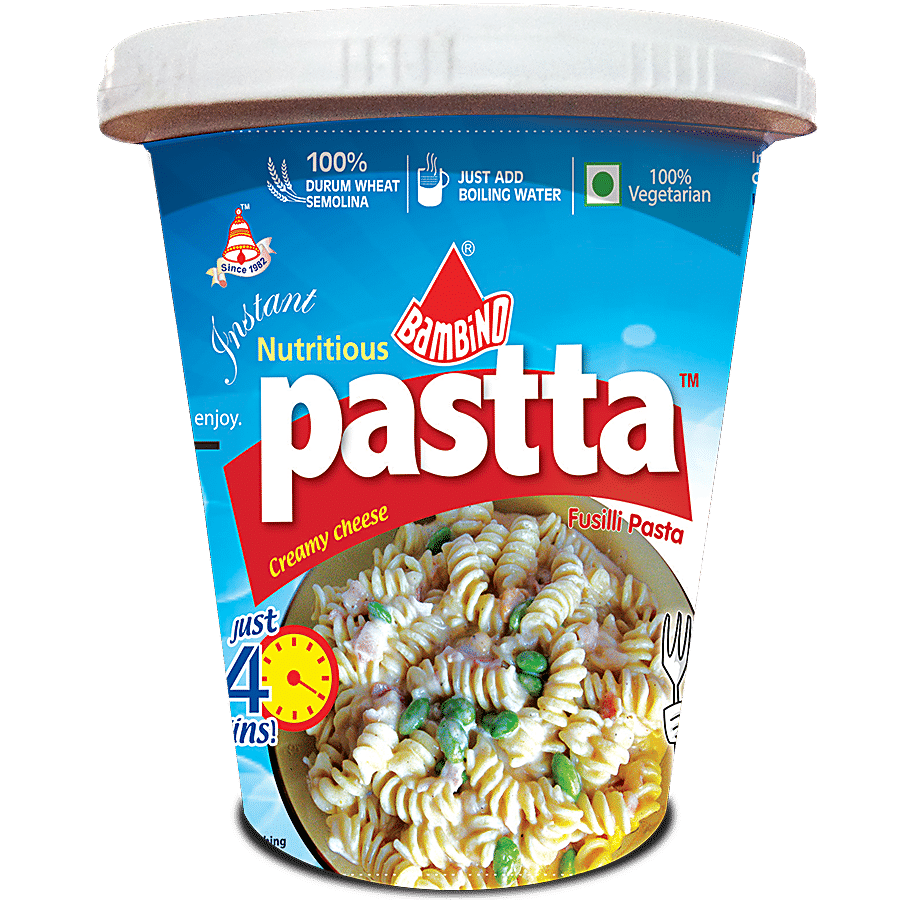 Bambino Instant Pasta, With Creamy Cheese, 68 G Cup