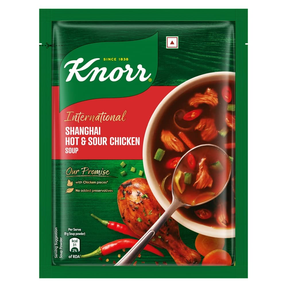Knorr Soup Hot And Sour Chicken Pouch, 36G