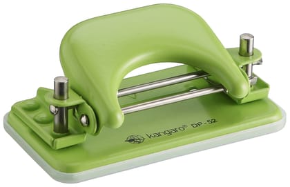 Kangaro Desk Essentials Dp, 52 2 Hole Metal Classic Mini Paper Punch, Removable Chip Tray With Durable Steel Consecution, Color May Vary, Pack Of 1