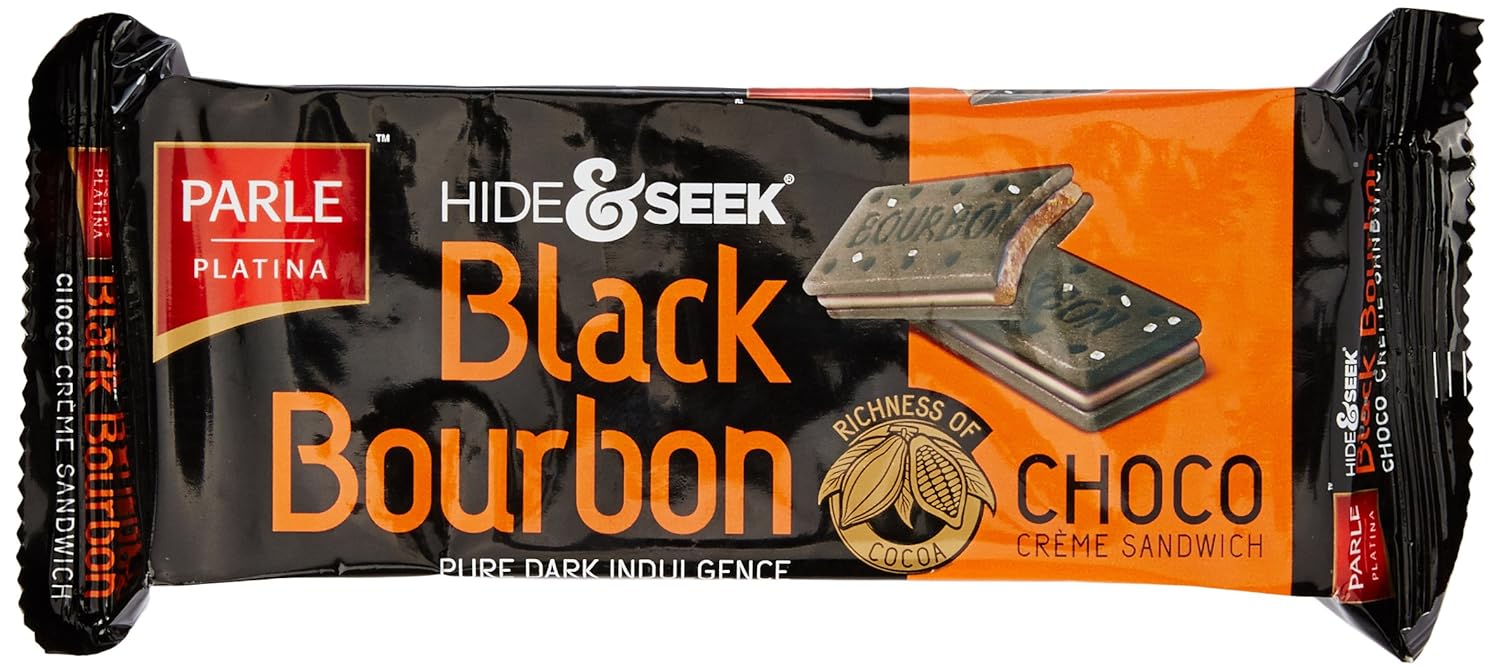Parle Hide And Seek Black Bourbon, Chocolate, 100G