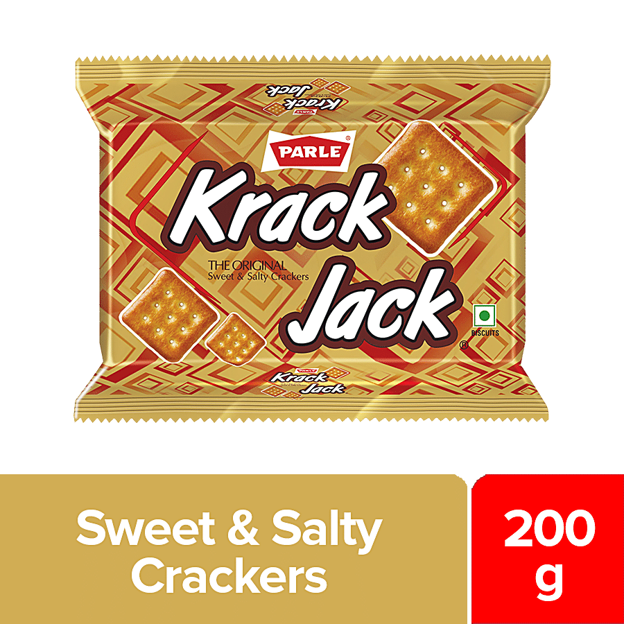 Parle Krackjack Biscuits, 200 G Pouch