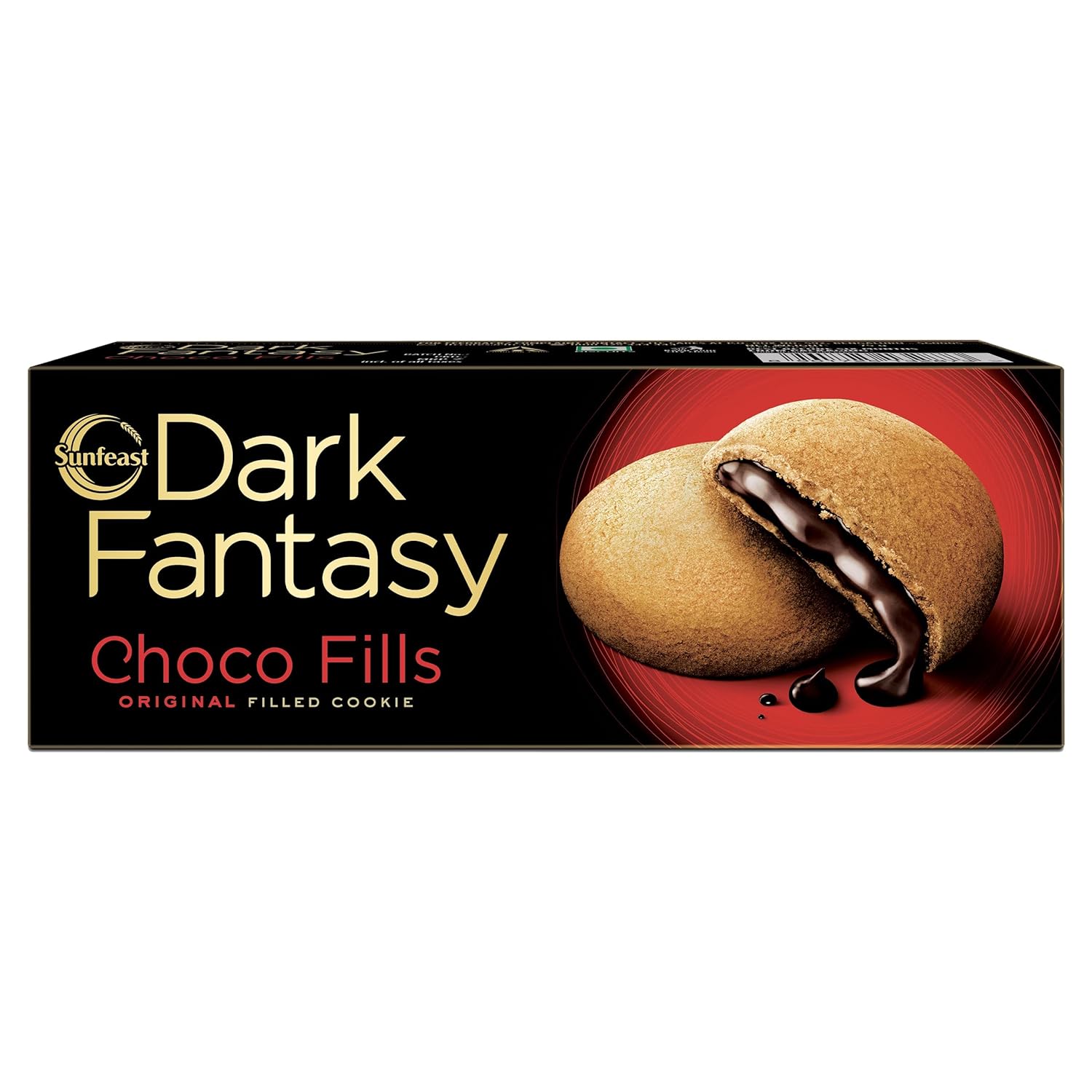 Sunfeast Dark Fantasy Choco Fills, Original Filled Cookies With Choco Crme, 75G