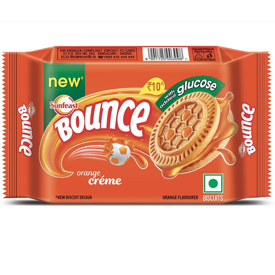 Sunfeast Bounce Orange Creme, 82G