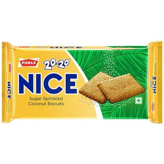 Parle 20-20 Nice Sugar Sprinkled Coconut Biscuits, 500 g