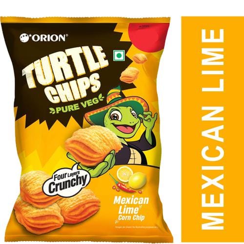 Orion Turtle Chips, Mexican Lime, 70 G Pouch