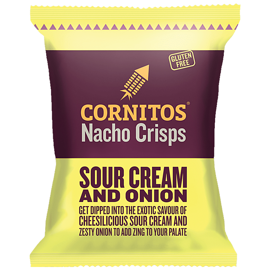 Cornitos Nacho Chips, Cheesy Sour Cream & Onion, 150 G