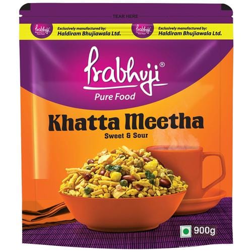 Prabhuji Pure Food Khatta Meetha, Namkeen, Sweet & Sour, 900 G