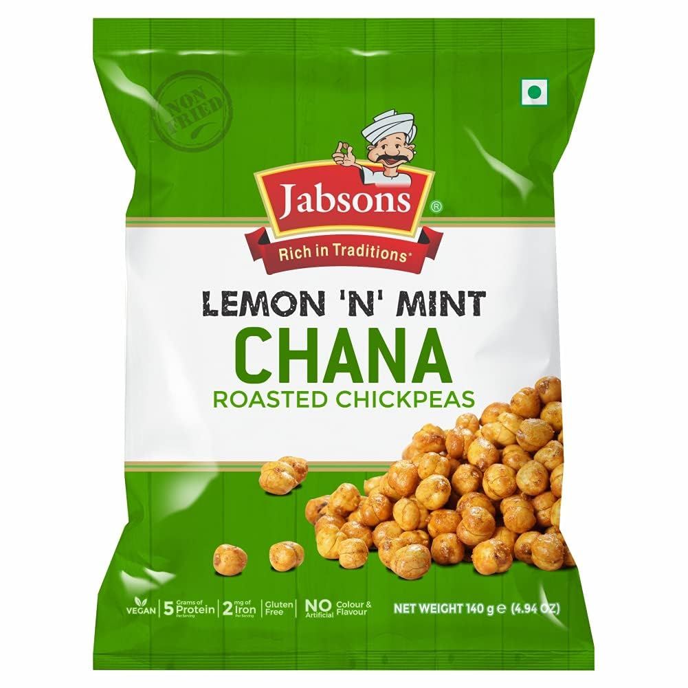 Jabsons Roasted Chana, Lemon N' Mint