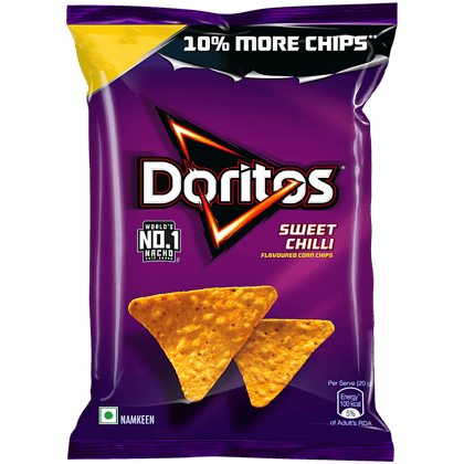 Doritos Nacho Chips, Sweet Chilli Flavour, 66 G