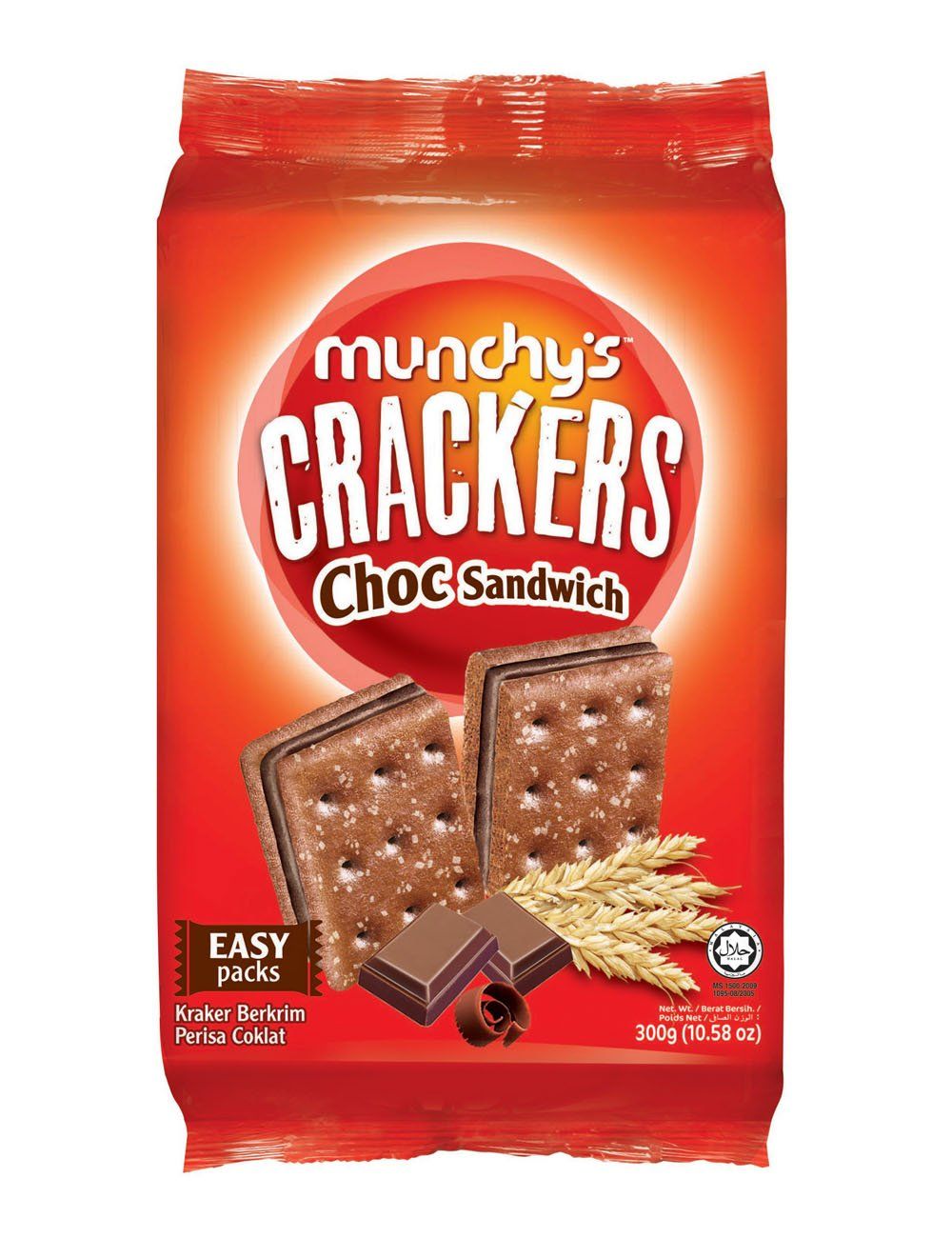 Munchy's Choco Sandwich Cracker, 300G