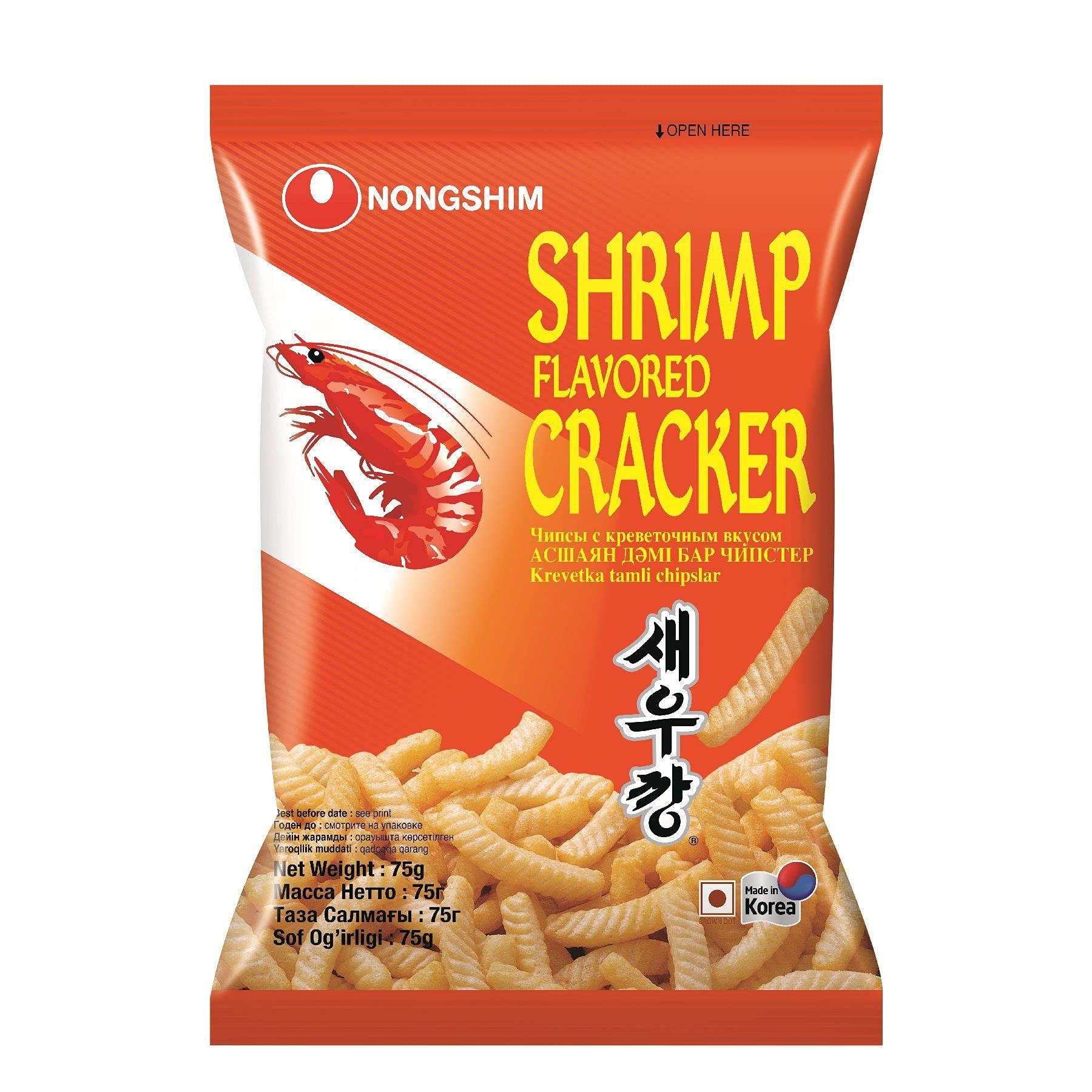 Nongshim Shrimp Flavoured Cracker, 2.65 Oz, 75 G