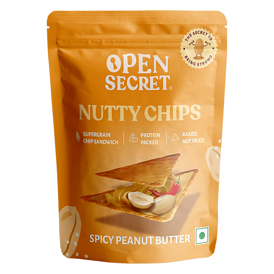 Open Secret Nutty Chips, Spicy Peanut Butter, 30 G