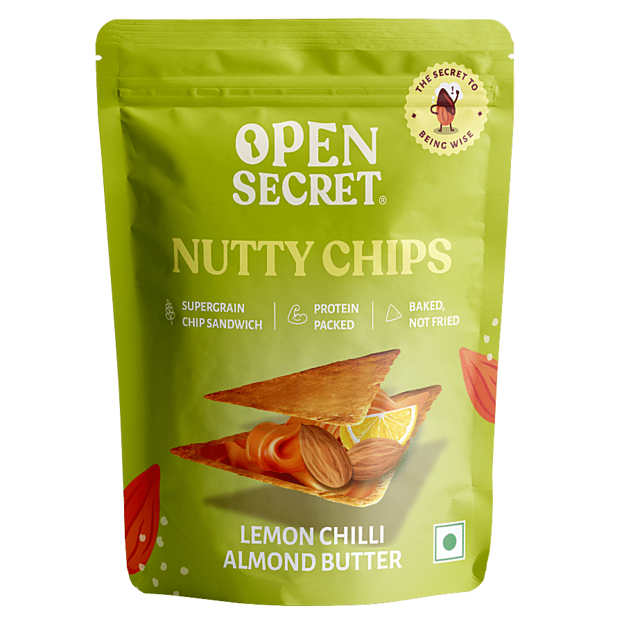 Open Secret Nutty Chips, Lemon Chili Almond Butter, 30 G