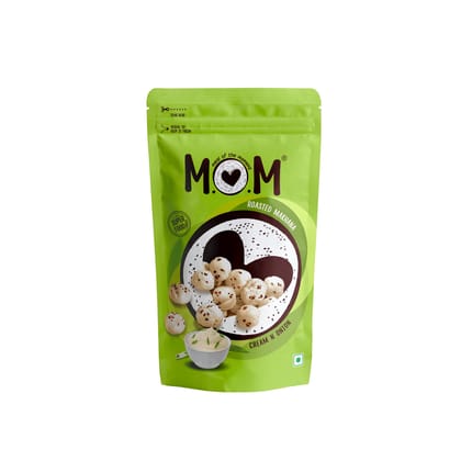 Mom - Meal Of The Moment Mom, Meal Of The Moment, Roasted Cream N Onion Makhana, 65G, Gluten Free, Anti Oxidants, Msg Free, Zero Trans Fat, No Added Preservatives And No Artificial Flavours Mom - Meal Of The Moment Mom, Meal Of The Moment, Roasted Cream N Onion Makhana, 65G, Gluten Free, Anti Oxidants, Msg Free, Zero Trans Fat, No Added Preservatives And No Artificial Flavours
