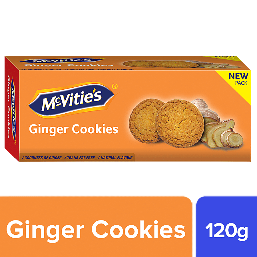 Mcvitie's Ginger Cookies, Suitable For Vegetarians, 120 G