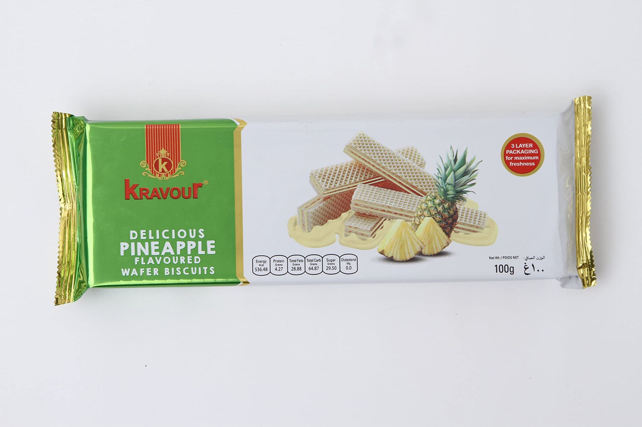 Kravour Pineapple Wafer Biscuit, 100Gm (6)