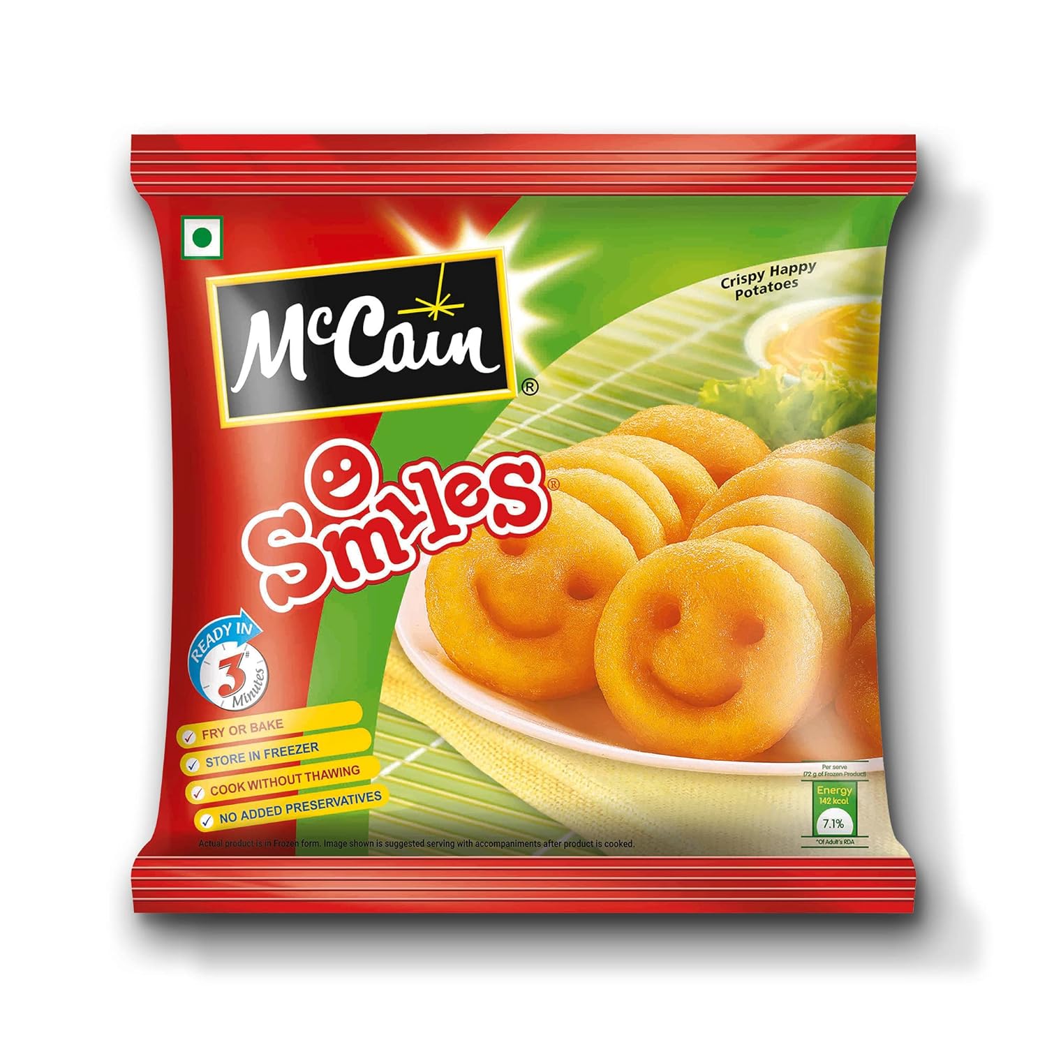 Mccain Smiles Regular Pack, 415 G