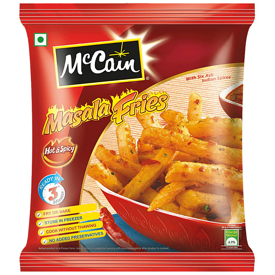 Mc cain Masala Fries, Hot & Spicy, 420 G