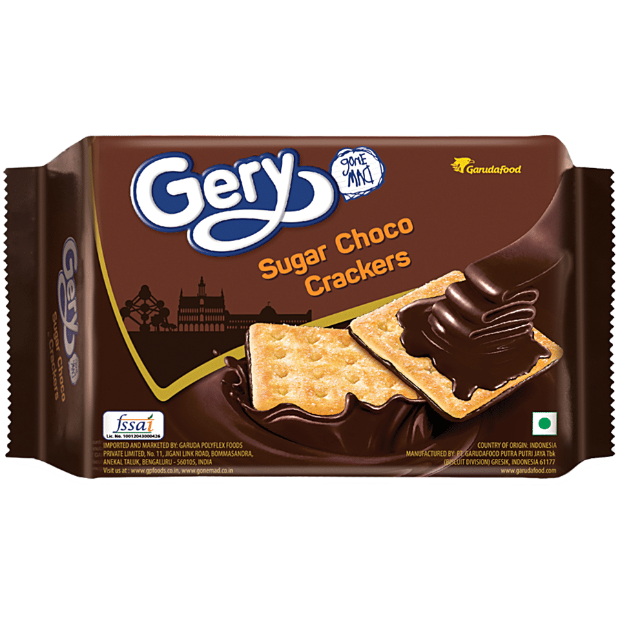 Gery Gone Mad Sugar Choco Crackers, 100 G Pouch