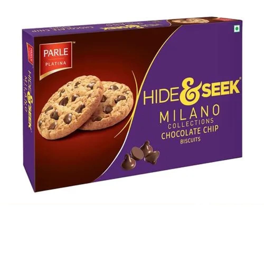 Parle Hide & Seek Milano Chocolate Chip Biscuits, 150 Grams